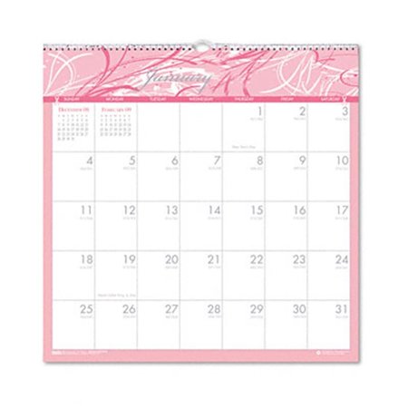 HOUSE OF DOOLITTLE House of Doolittle 3671 Breast Cancer Awareness Monthly Wall Calendar- 12 x 12 3671